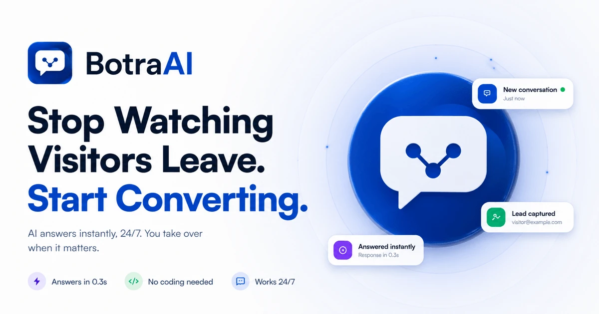 BotraAI — 官网预览图